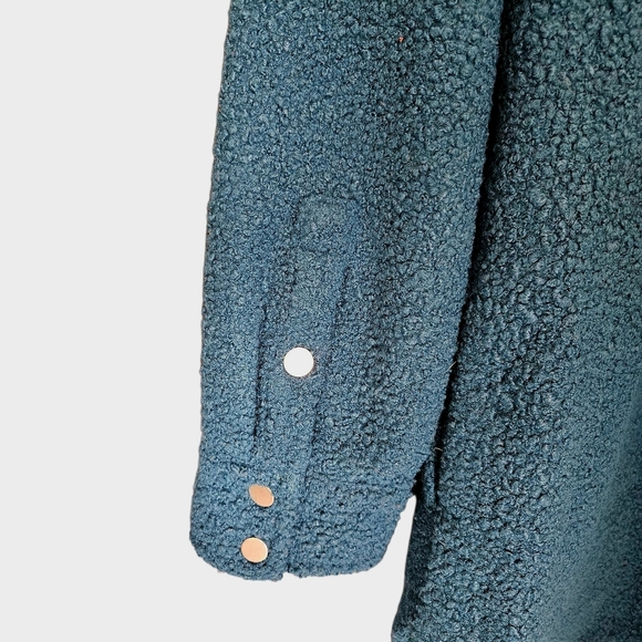 Women's NWT Soft Surroundings Campera Shacket Mediterranean Blue Medium (10-12) - Picture 11 of 15